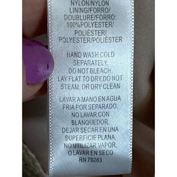 Alex Evening Top Women S Tan Floral Tank Embroidery Boho Western Y2K 80s Retro - Picture 7 of 9